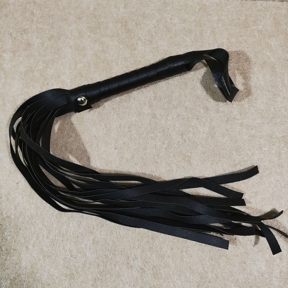 Black Fetish Nipple Clamp Flogger Set #3